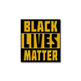 "Black Lives Matter" (Black + White) Enamel Pin