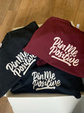 Black Pin Me Positive - Crew Neck